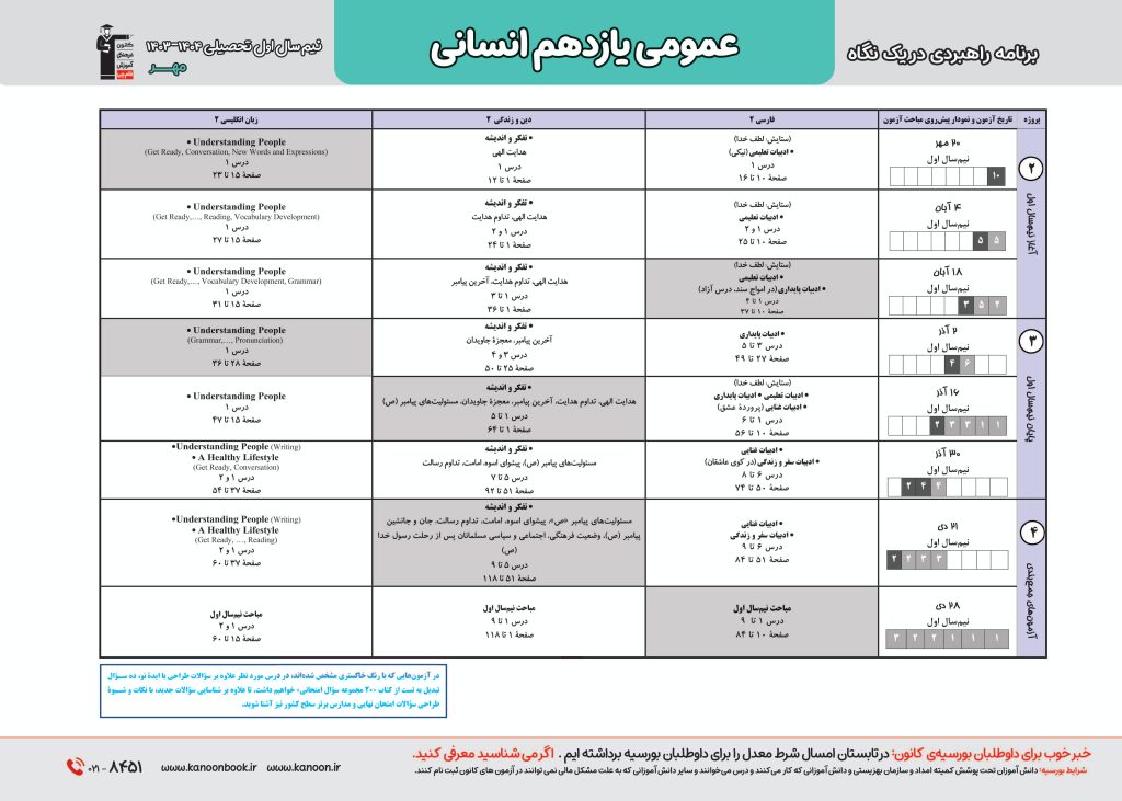 دروس عمومی در برنامه راهبردی قلمچی